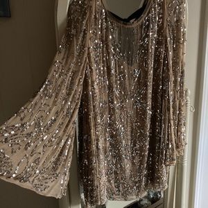Free People sequin mini dress